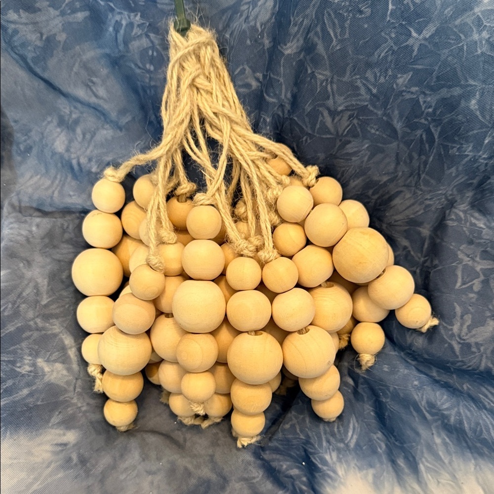 Natural Wooden Bead Garland